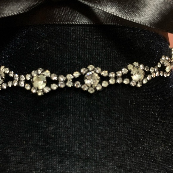 OOAK Jennifer Behr Brooklyn,1 Of A Kind Crystal Bridal Sash, Choker, Hair/ Belt - Picture 8 of 17